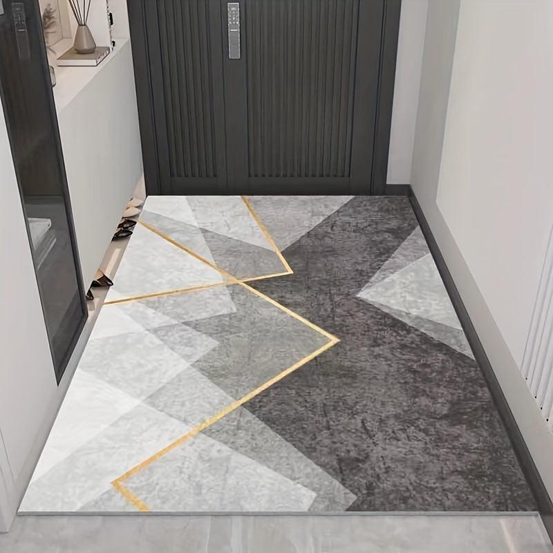 Modern Geometric Washable Area Rug for Kitchen Bedroom Floor