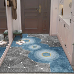 Modern Geometric Washable Area Rug for Kitchen Bedroom Floor