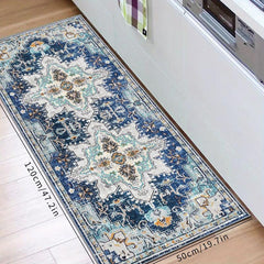 Vintage Persian Style Kitchen Rug Cushioned Anti Fatigue Mat Non Slip Runner