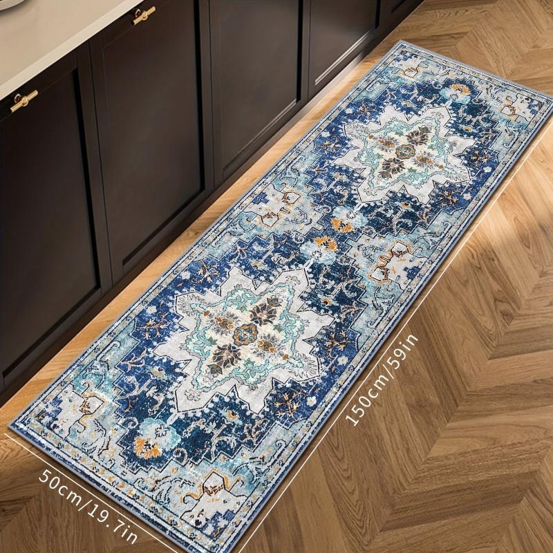 Vintage Persian Style Kitchen Rug Cushioned Anti Fatigue Mat Non Slip Runner