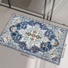 Vintage Persian Style Kitchen Rug Cushioned Anti Fatigue Mat Non Slip Runner