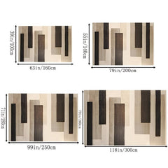 Striped Carpet - Minimalist Style, Easy to Clean, Hand Washable