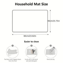 Sunflower Welcome Door Mat Non-slip Indoor Outdoor Entrance Mat