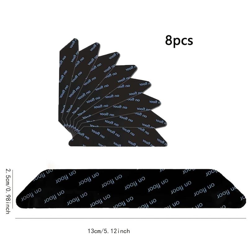 8pcs Rug Grippers Non Slip Washable Reusable Rug Tapes for Hardwood Floors
