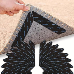 8pcs Rug Grippers Non Slip Washable Reusable Rug Tapes for Hardwood Floors