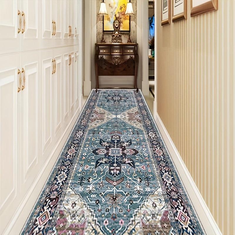 Persian Vintage Distressed Print Kitchen Mat