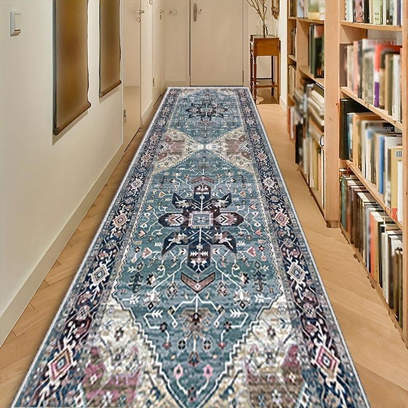 Persian Vintage Distressed Print Kitchen Mat