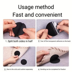 10 Pairs Non slip Carpet And Sofa Stickers Adhesive Hook and loop Floor Stickers