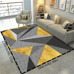 Abstract Nordic Area Rug Geometric Pattern Indoor Mat Non-slip Large Carpet