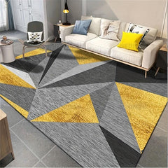 Abstract Nordic Area Rug Geometric Pattern Indoor Mat Non-slip Large Carpet