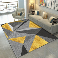 Abstract Nordic Area Rug Geometric Pattern Indoor Mat Non-slip Large Carpet