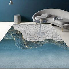 Abstract Nordic Area Rug Geometric Pattern Indoor Mat Non-slip Large Carpet