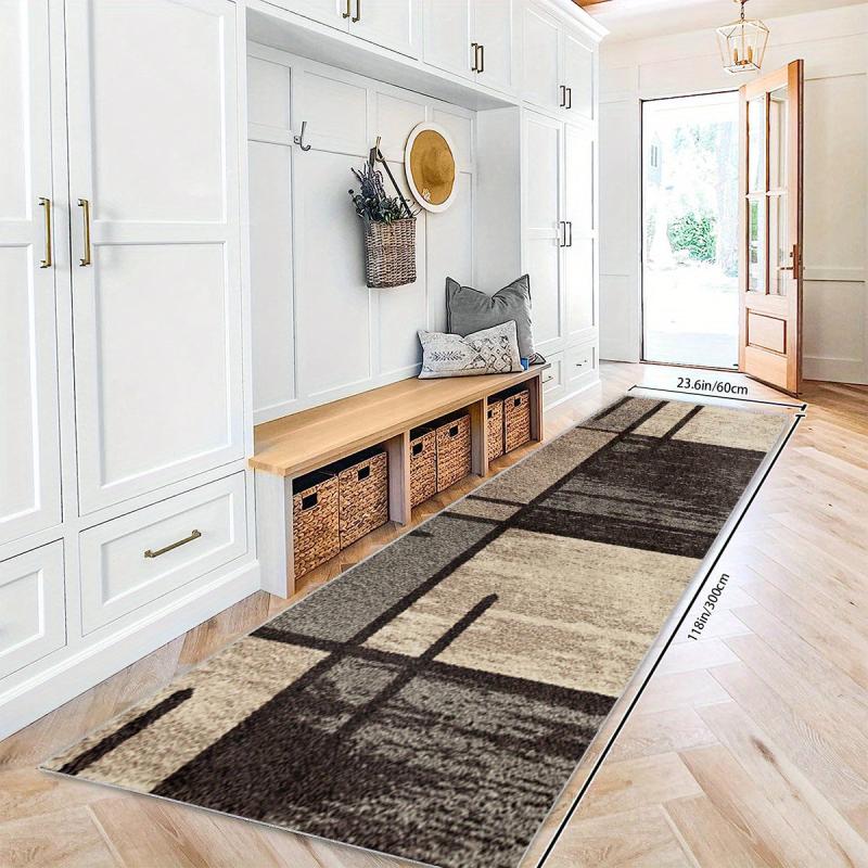 Modern Geometric 2'X10' Runner Rug Soft Laundry Room Oriental Hallway Extra Kitc