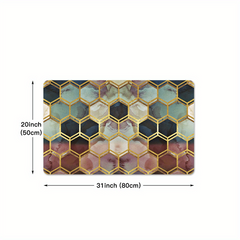 Soft Kitchen Mat Anti Slip Polyester Carpet Absorbent Bath Mat