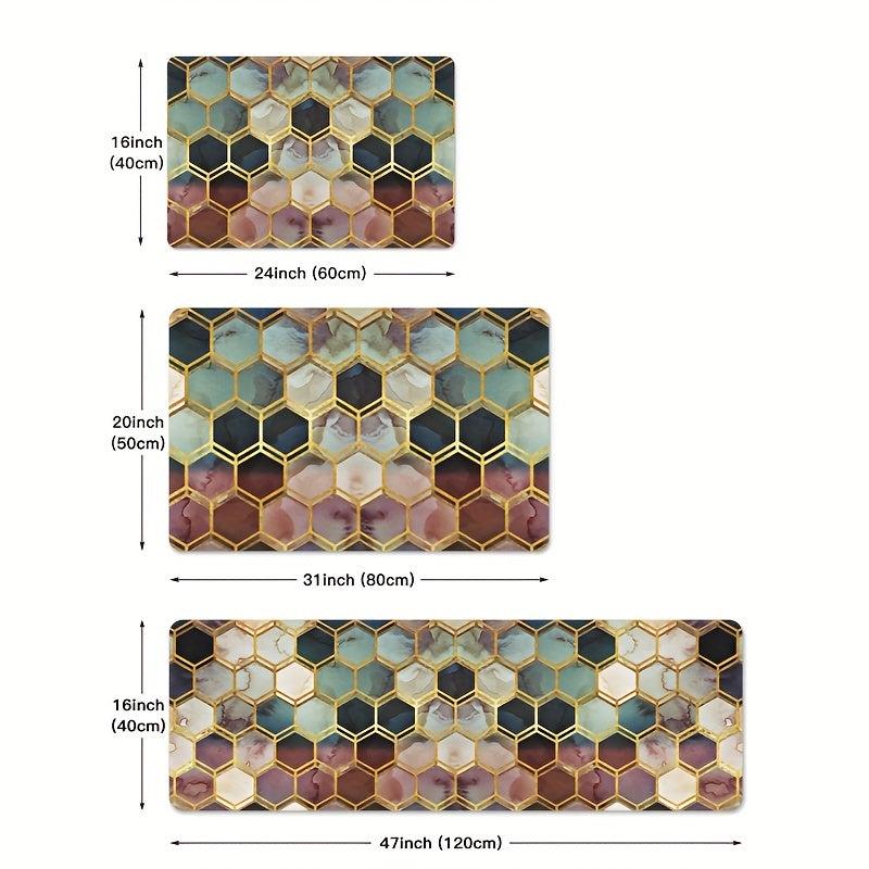 Soft Kitchen Mat Anti Slip Polyester Carpet Absorbent Bath Mat