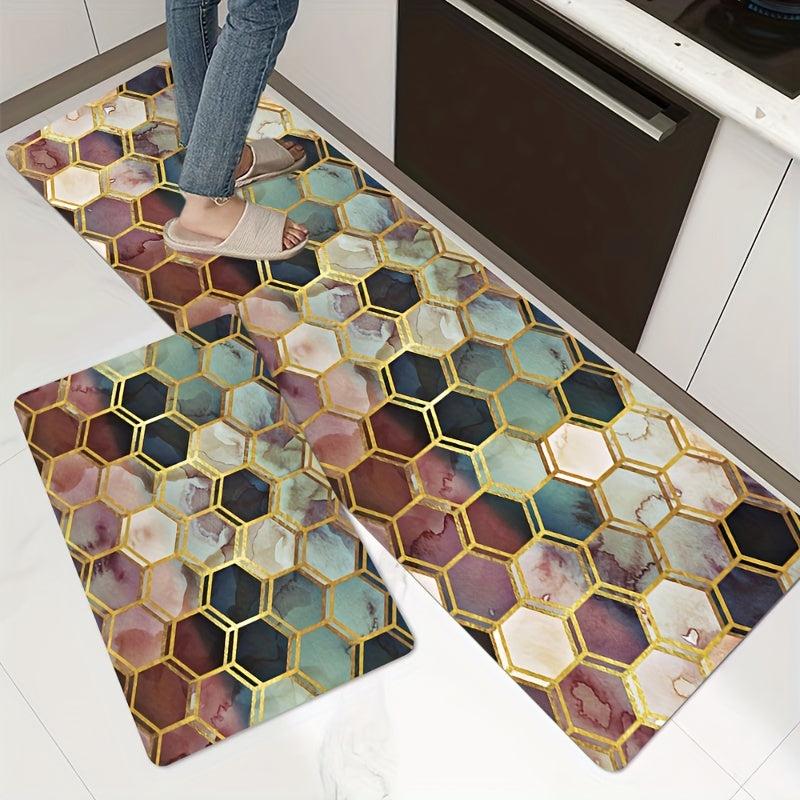 Soft Kitchen Mat Anti Slip Polyester Carpet Absorbent Bath Mat