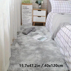 Soft Area Rug Tie Dyed Fuzzy Shag Plush Shaggy Bedside Rug