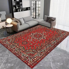 Vintage Floral Area Rug Anti Slip Plush Hallway Carpet Entrance Doormat