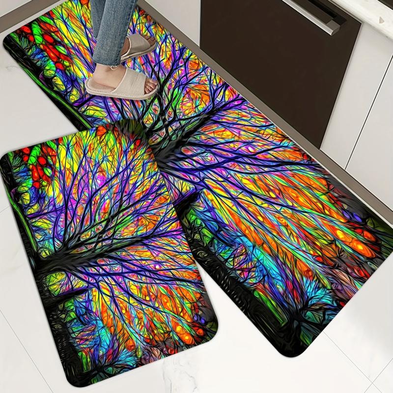 Soft Cushioned Anti Fatigue Waterproof Kitchen Rug Set
