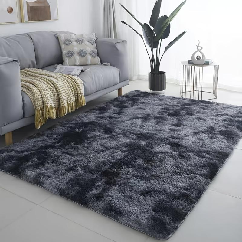 Dark Grey Area Rugs Soft Fluffy Carpets for Living Room Bedroom Kids Room