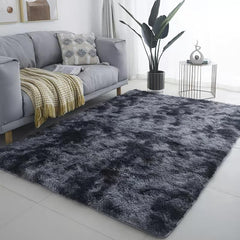 Dark Grey Area Rugs Soft Fluffy Carpets for Living Room Bedroom Kids Room