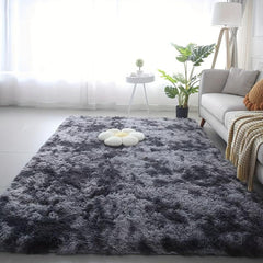 Dark Grey Area Rugs Soft Fluffy Carpets for Living Room Bedroom Kids Room
