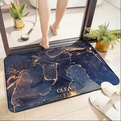 Diatomaceous Earth Bathroom Mat 15.75x23.62in Anti-slip Quick Drying