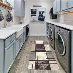 Stylish Geometric Abstract Floor Mat Soft Non Slip Washable & Water Absorbing