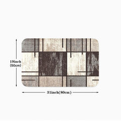 Stylish Geometric Abstract Floor Mat Soft Non Slip Washable & Water Absorbing