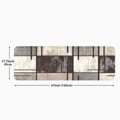 Stylish Geometric Abstract Floor Mat Soft Non Slip Washable & Water Absorbing