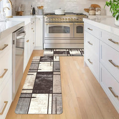 Stylish Geometric Abstract Floor Mat Soft Non Slip Washable & Water Absorbing