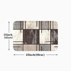Stylish Geometric Abstract Floor Mat Soft Non Slip Washable & Water Absorbing