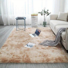 Soft Plush Tie-Dyed Shag Area Rug