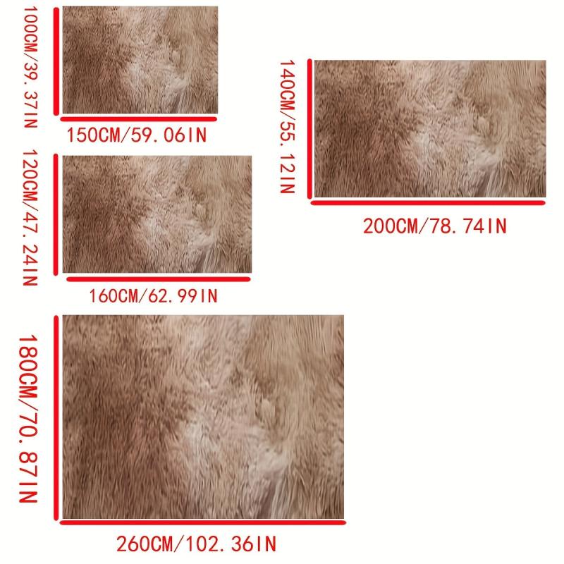 Soft Plush Tie-Dyed Shag Area Rug