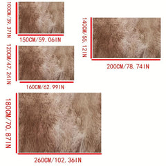 Soft Plush Tie-Dyed Shag Area Rug