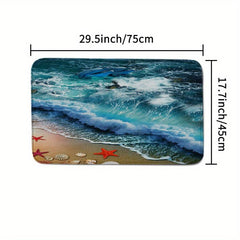Non Slip Shaggy Bathroom Mats Set