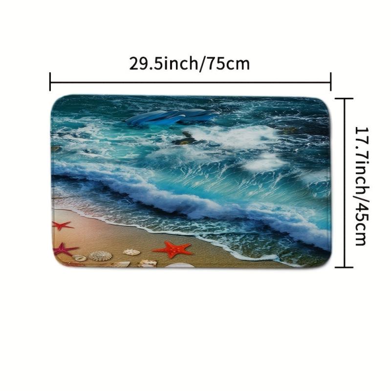 Non Slip Shaggy Bathroom Mats Set