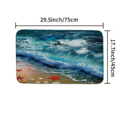 Non Slip Shaggy Bathroom Mats Set