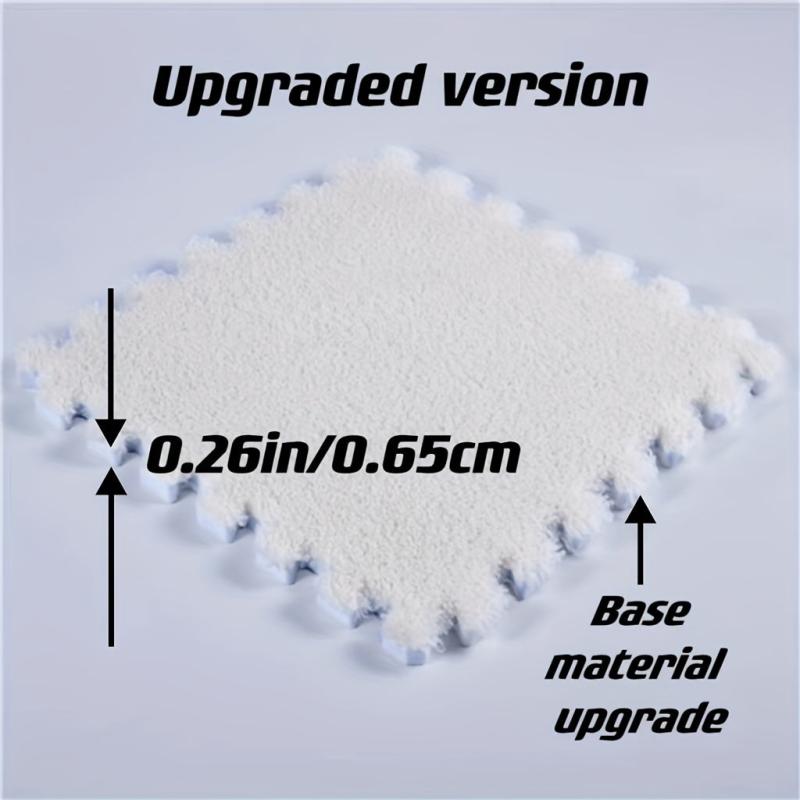 12pcs Interlocking Fluffy Puzzle Flooring Tiles Soft Climbing Area Rugs