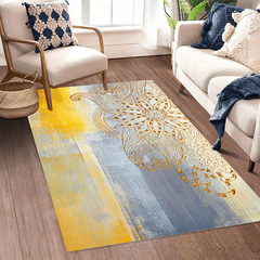 Boho Vintage Tribal Area Rug Soft Stain Resistant Waterproof for Living Room