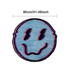 Soft Fluffy Twisted Smile Plush Carpet Rugs Bedroom Bathroom Halloween