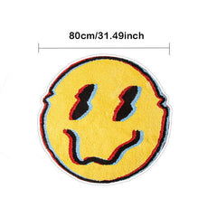 Soft Fluffy Twisted Smile Plush Carpet Rugs Bedroom Bathroom Halloween