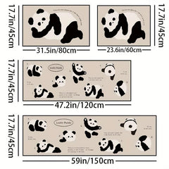 Panda Kitchen Rug Absorbent Non Slip Machine Washable