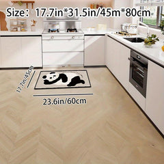 Panda Kitchen Rug Absorbent Non Slip Machine Washable
