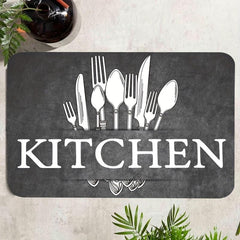Soft Cushioned Anti Fatigue Kitchen Rug Waterproof Non Slip Memory Foam Mat