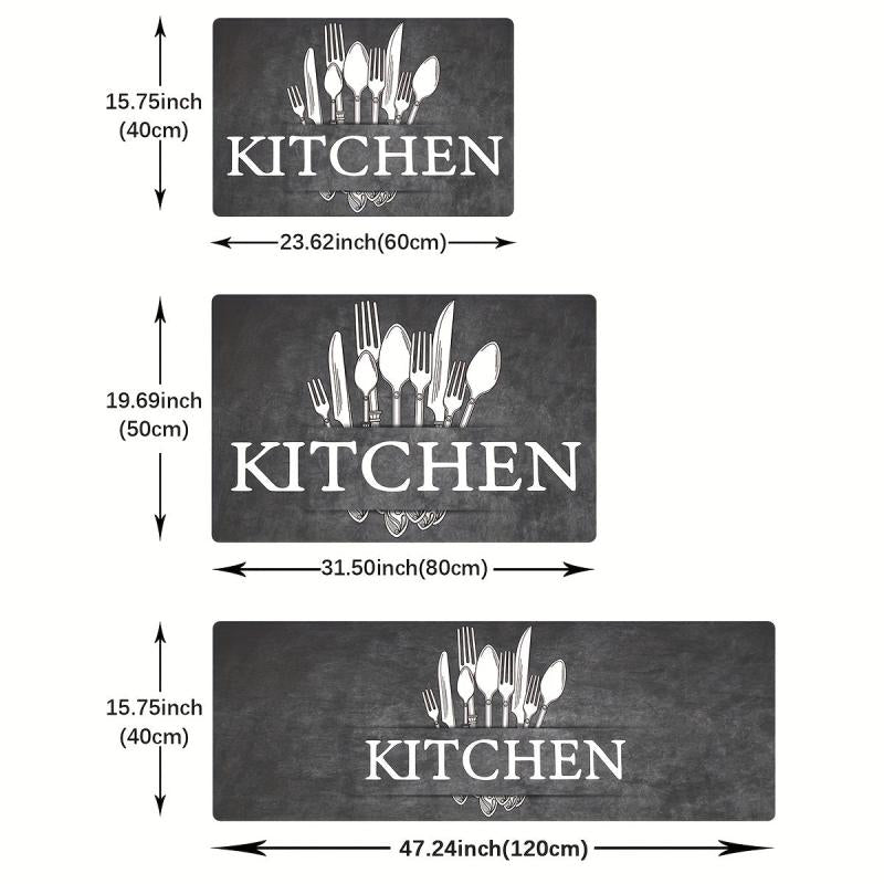 Soft Cushioned Anti Fatigue Kitchen Rug Waterproof Non Slip Memory Foam Mat