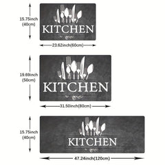 Soft Cushioned Anti Fatigue Kitchen Rug Waterproof Non Slip Memory Foam Mat