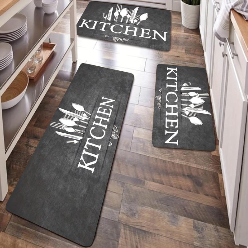 Soft Cushioned Anti Fatigue Kitchen Rug Waterproof Non Slip Memory Foam Mat