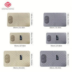 Anti-slip Shower Stall Mat with Drain Holes and Suction Cup