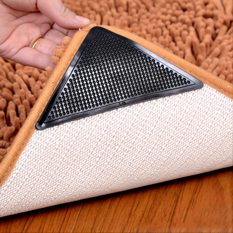 8pcs Carpet Anti-Slip Triangle Stickers Room Fixed Tool